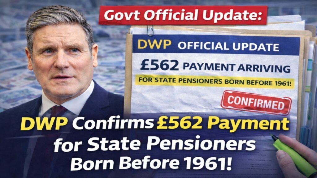 DWP £562 payment for state pensioners born before 1961