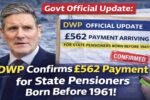 DWP £562 payment for state pensioners born before 1961