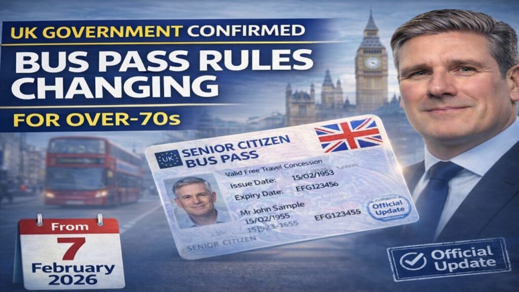 UK bus pass rules for over-70s 2026